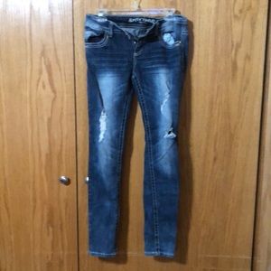 Almost Famous distressed skinny jeans